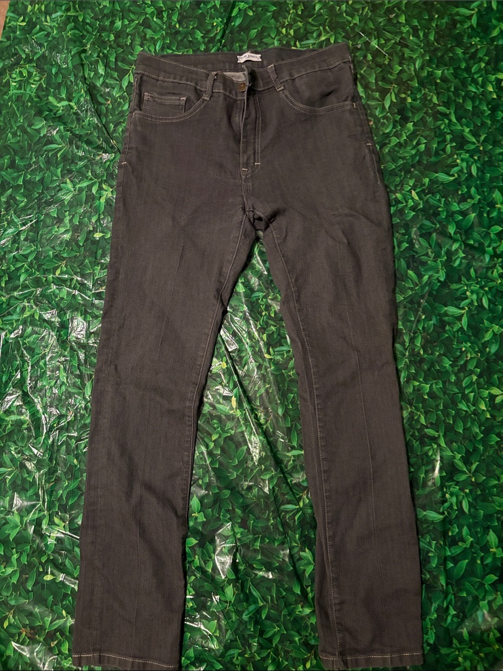 Men's Slim Straight Black Jeans